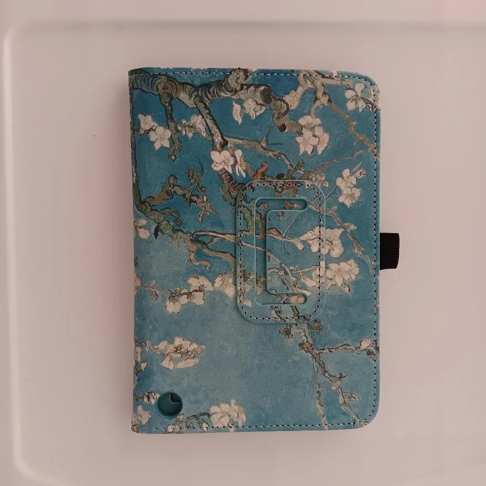 New Kindle Paperwhite Cover Apricot Blossom Blue Soft Foldable Stand COCFOOKIW